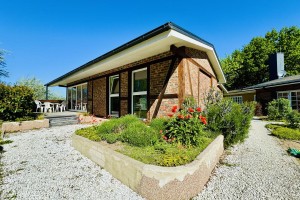 Ferienhaus Bungalow rot